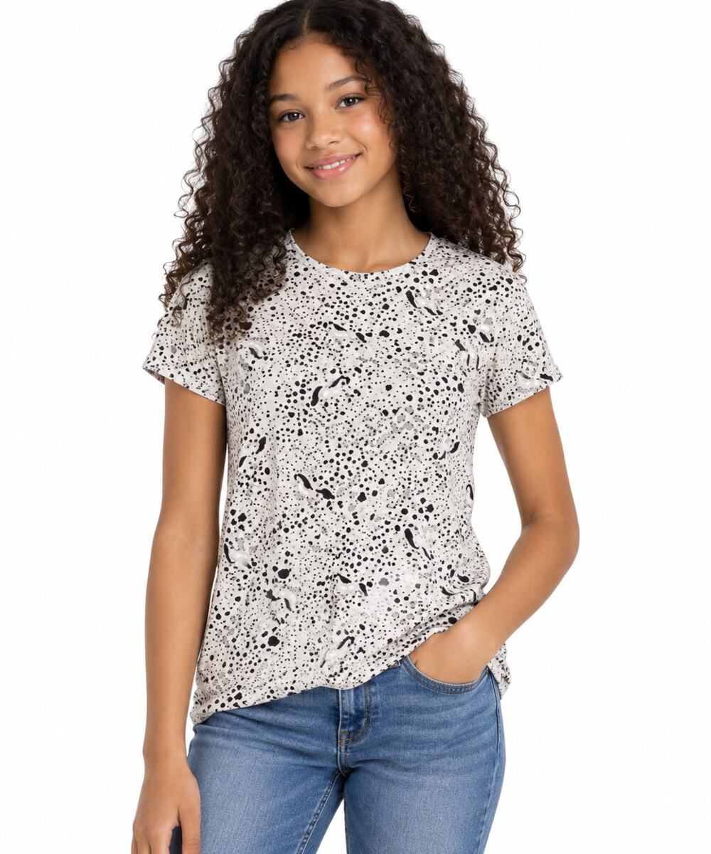 Good condition Wonder Nation Shirt White Graphic Girls Size XL 14/16